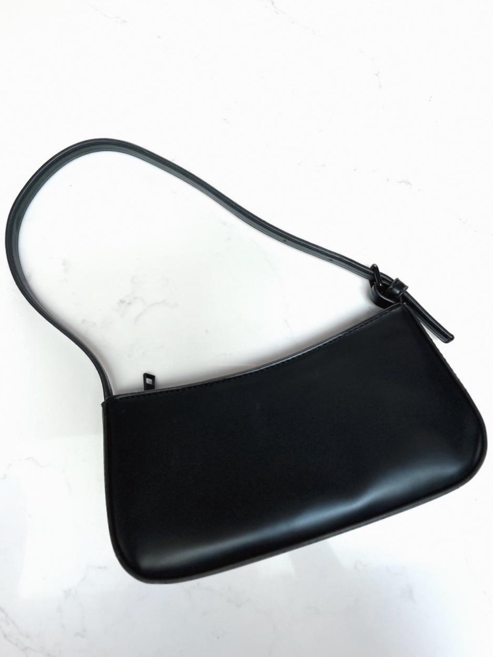 OAK + FORT Black Rounded Shoulder Bag